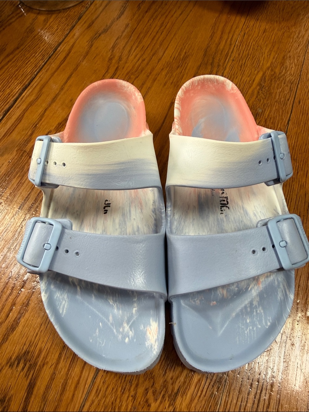 Birkenstock EVA Slide style sandals with buckles. Size 39 (US 8).